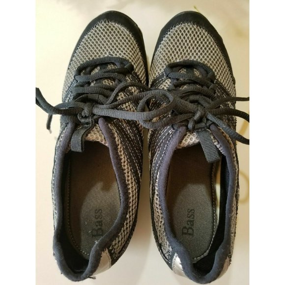 Bass Womens Lightweight Walking Sneaker 7.5 M blac comfort tennis lace up shoe - Picture 8 of 10